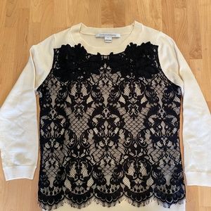 Diane Van Furstenberg Knit, Lace, Sweater